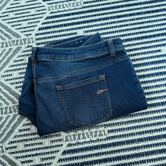 American Rag Plus Size 20W Dark Wash Skinny Denim Jeans - Picture 4 of 5